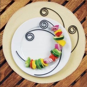 Charcoal Companion Nonstick Circle Kabob Skewers, Set of 4